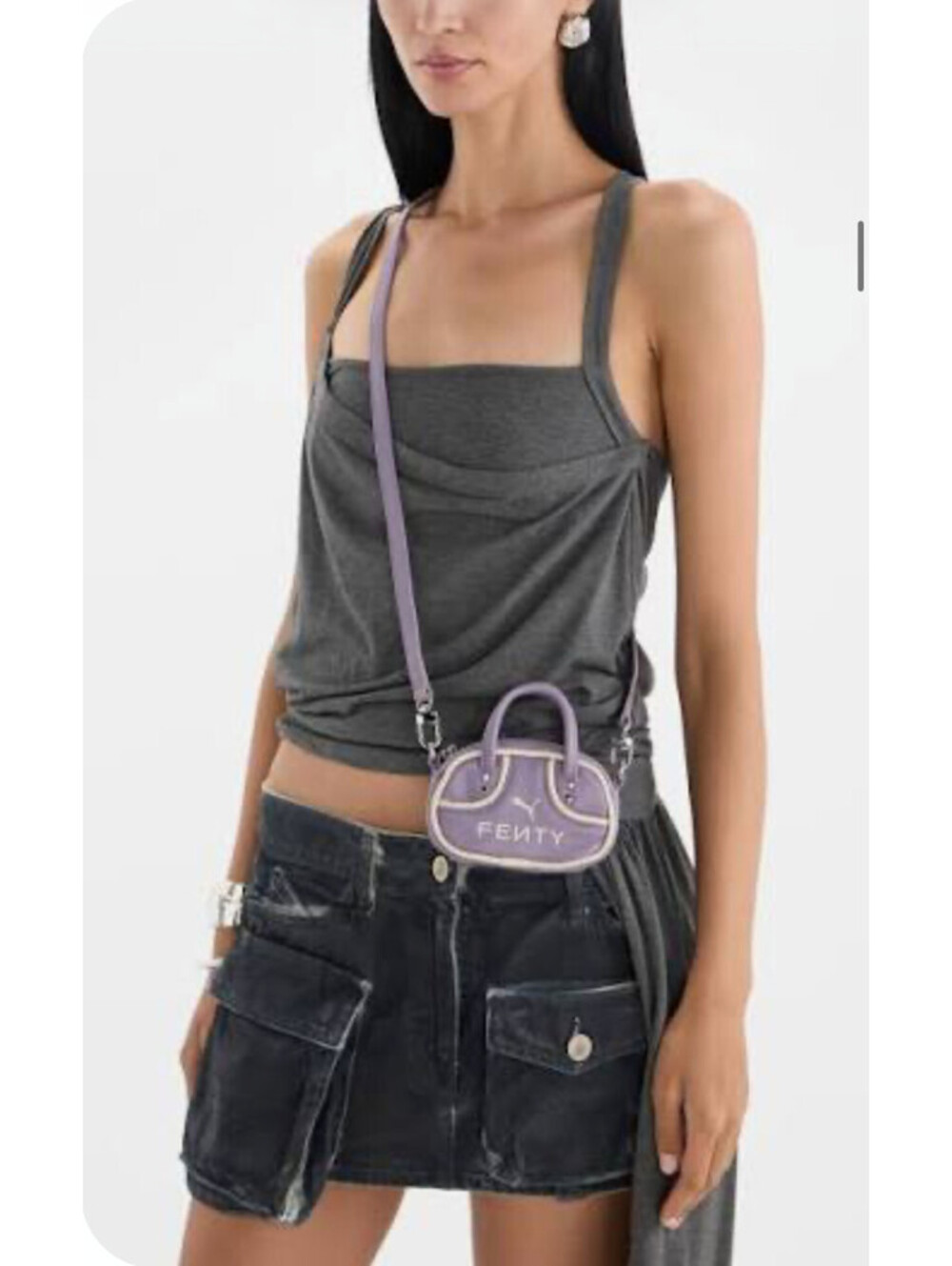 Puma X Fenty Mini Crossbody  Bag Purse  Violet bnwot - Picture 9 of 9
